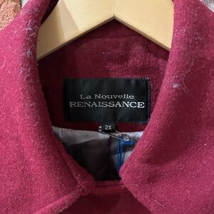 La Nouvelle Renaissance Women's Pea Coat - Red